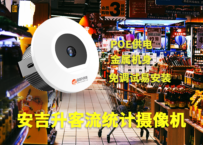 安吉升购物中心进店客流分析（专卖店客流量统计摄像头厂家）